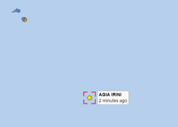 Statek Agia Irini fot. Vessel Finder