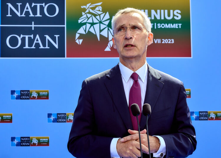 Doorstep statement by NATO Secretary General Jens Stoltenberg ahead of the 2023 NATO Summit in Vilnius