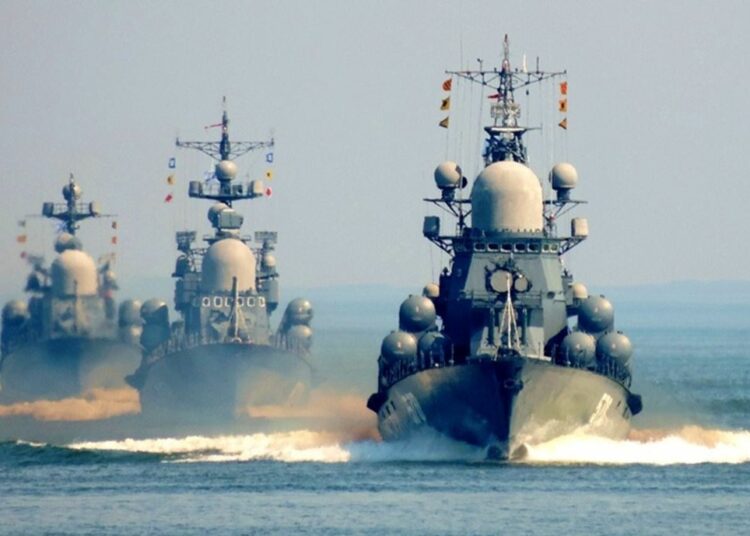 Okręty Floty Bałtyckiej fot. MO Rosji