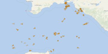 Tankowce na Morzu Czarnym fot. vesselfinder