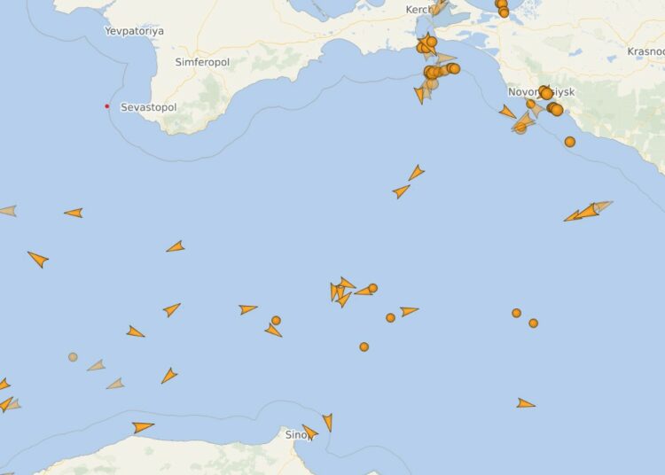 Tankowce na Morzu Czarnym fot. vesselfinder