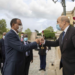 Rozmowa Jeana-Yvesa Le Driana z Mohamedem Bazoumem, prezydentem Republiki Nigru, 18 maja 2021 rok. Aut. MEAE/Judith Litvine