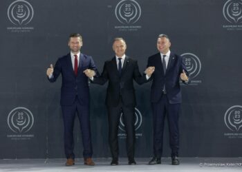 Prezydent Andrzej Duda podczas Europejskiego Kongresu Sportu i Turystyki w Zakopanem, 27 września 2023 roku. Aut. KPRP