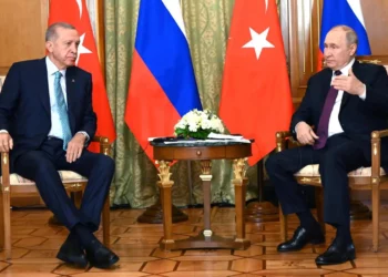Prezydent Władimir Putin z prezydentem Turcji Recepem Tayyipem Erdoganem podczas rozmów w Soczi, 4 września 2023 roku. aut: Sergey Guneev, RIA Novosti, z en.kremlin.ru