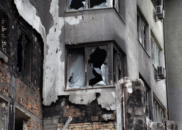 Zniszczony budynek w Buczy fot. Freepik