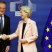 Donald Tusk i Ursula von der Leyen, aut. EPA-EFE/OLIVIER HOSLET