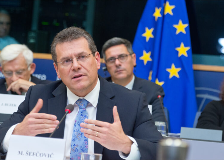 Przesłuchania kandydatów na komisarzy: Maroš Šefčovič w Parlamencie Europejskim, 20 października 2014 roku, aut. European Parliament