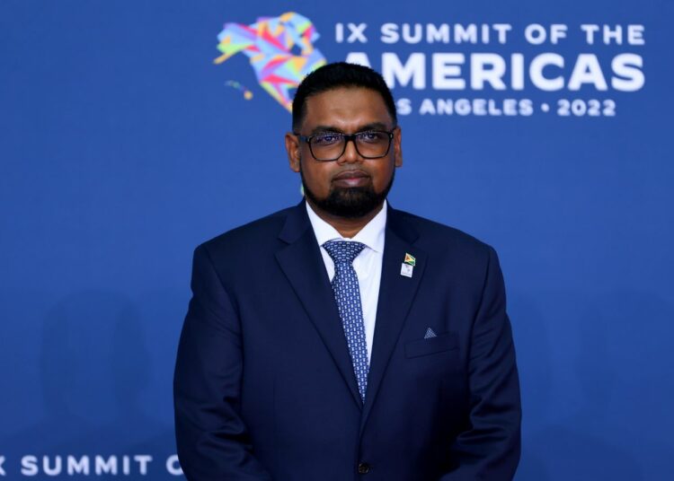 Prezydent Gujany Mohamed Irfaan Ali podczas 9. Szczytu Ameryk w Centrum Kongresowym w Los Angeles w Kalifornii, aut. Justin Tafoya/Departament Stanu USA