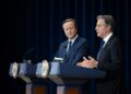 Sekretarz Antony J. Blinken spotyka się z ministrem spraw zagranicznych Wielkiej Brytanii Davidem Cameronem w Departamencie Stanu w Waszyngtonie, 7 grudnia 2023 roku. aut. Chuck Kennedy