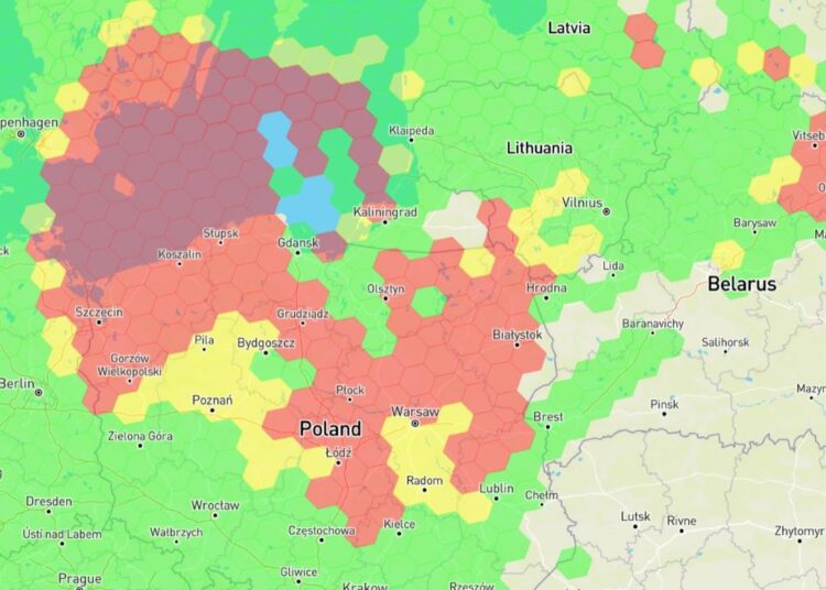 Zakłócenia sygnału GPS