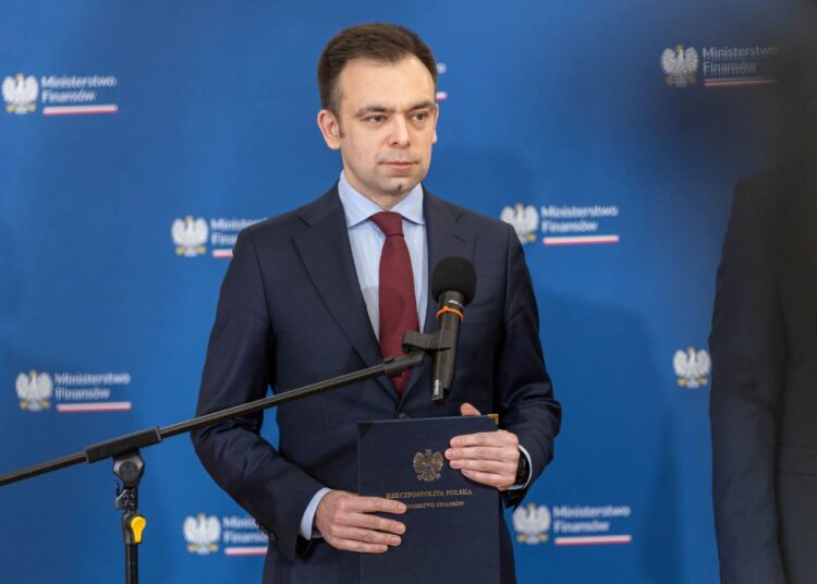 Minister finansów Andrzej Domański, 19 stycznia 2024 roku, aut. Ministerstwo Finansów z platformy X (Twitter)