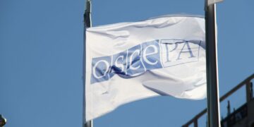 Flaga OSCE, aut. OSCE Parliamentary Assembly z Flickr