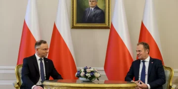 Andrzej Duda i Donald Tusk fot. KPRP