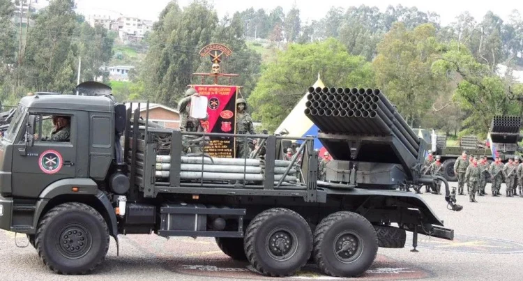 Ekwadorski BM-21 Grad fot. Infodefensa
