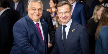 Premier Szwecji Ulf Kristersson i premier Węgier Victor Orban, aut: @PM_ViktorOrban
