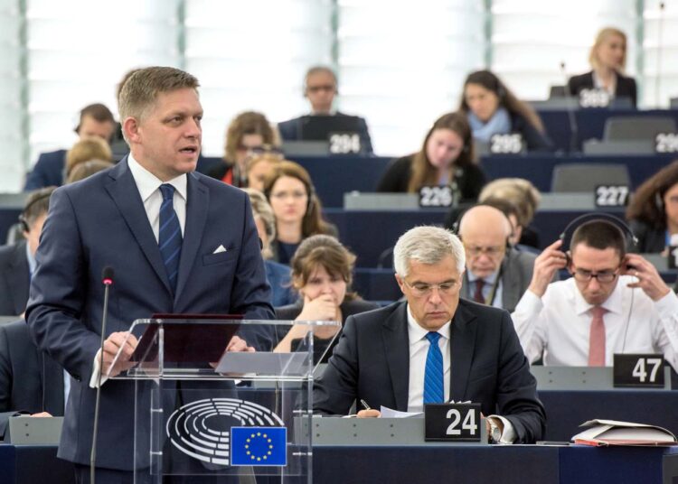 Robert Fico w Parlamencie Europejskim, 6 czerwca 2016 rok, aut. © European Union 2016 - European Parliament z Flickr