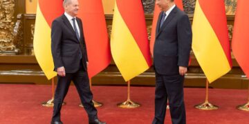 Kanclerz Olaf Scholz z wizytą u prezydenta Xi Jinpinga, 4 listopada 2022 roku, aut. bundesregierung.de