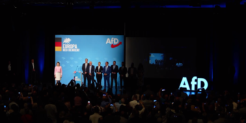 Konferencja AfD, 27 kwietnia 2024 roku, aut. @AfD z platformy X