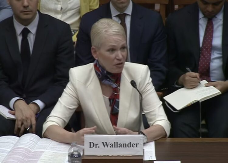 Celeste Wallander fot. CSPAN