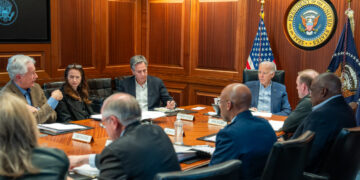 Spotkanie zespołu ds. bezpieczeństwa narodowego USA, 14 kwietnia 2024 roku, aut. @POTUS z platformy X