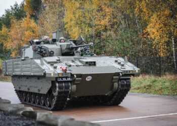 BWP Ajax produkcji General Dynamics-UK. Wielka Brytania odmówiła wpłaty 6 miliardów euro na fundusz SAFE, który miał posłużyć do stymulowania sektora zbrojeniowego i modernizacji armii. Fot.: Ministerstwo Obrony Wielkiej Brytanii